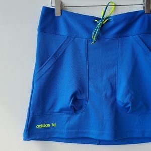 Adidas Neon Blue & yellow Tennis Skirt with shorts